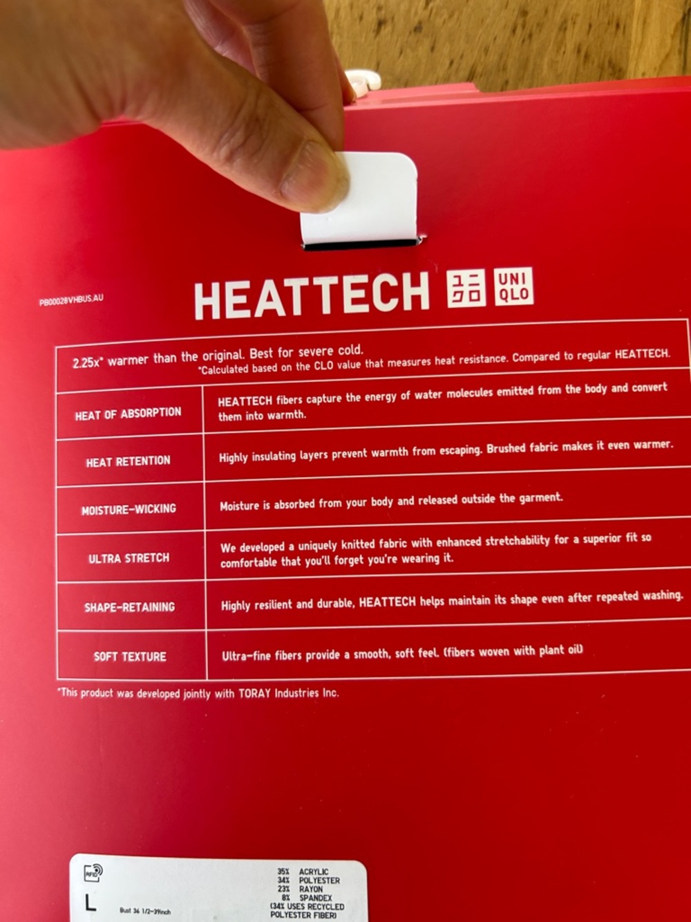 Uniqlo heattech  large black high neck long sleeve t-shirt - Picture 3 of 4